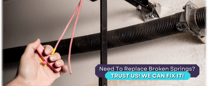 Broken Garage Door Spring Elk Grove CA